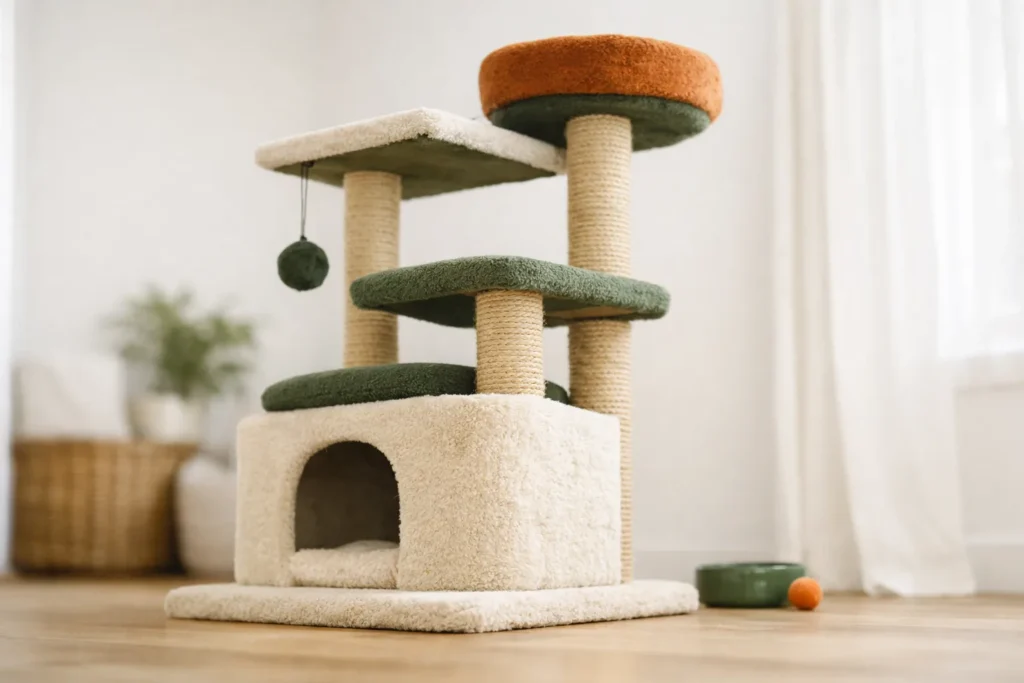 Un arbre à chat se juge à sa stabilité avant sa hauteur